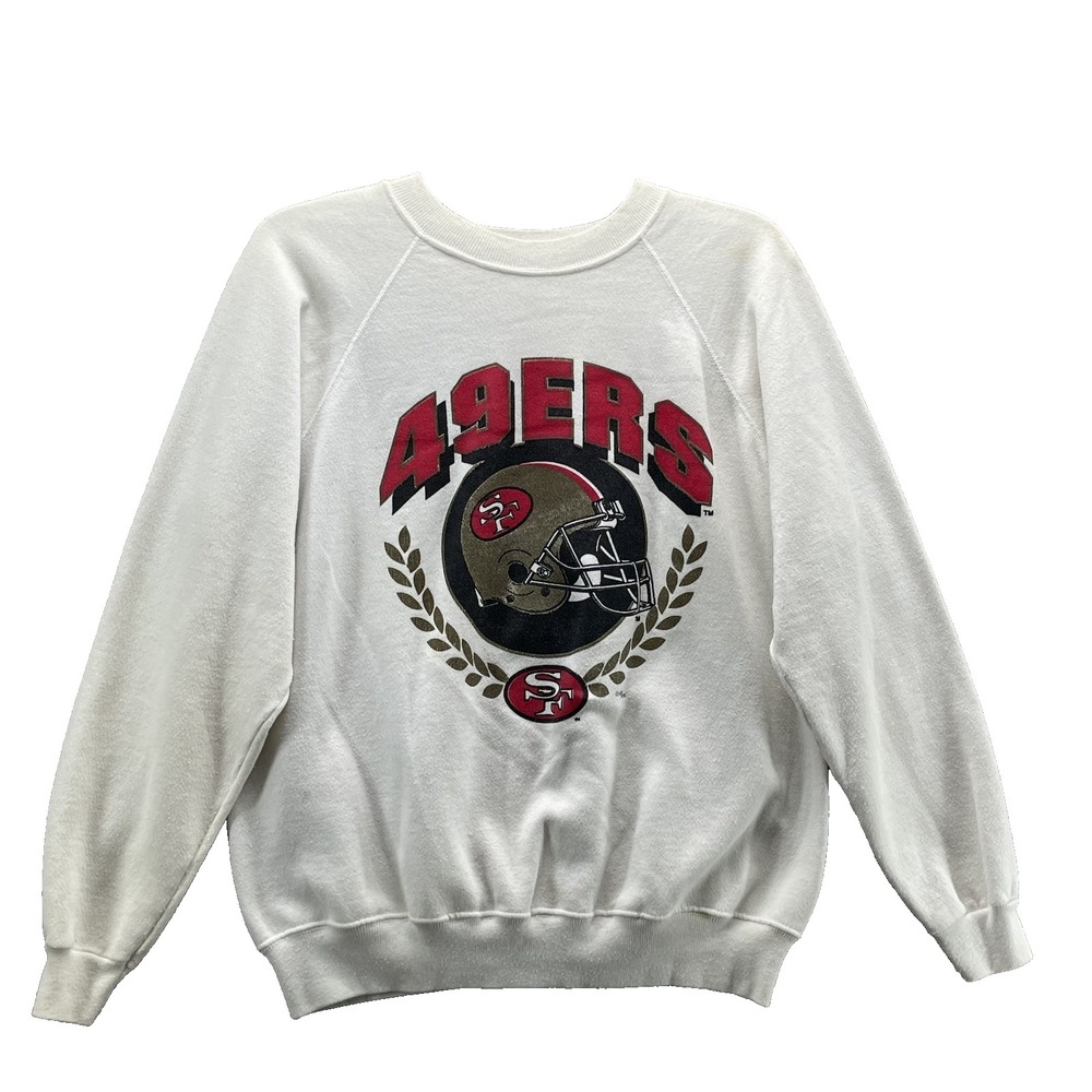 VTG Hanes SF 49ers Sweatshirt Mens Large Boxy Sportswear Streetwear 90s Football
